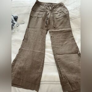 Tan/brown linen pants